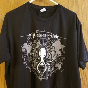 A Perfect Circle - Tshirt - Band - Black and White - Port Company